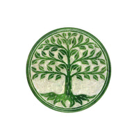 GREEN TREE OF LIFE SOAPSTONE INCENSE BURNER